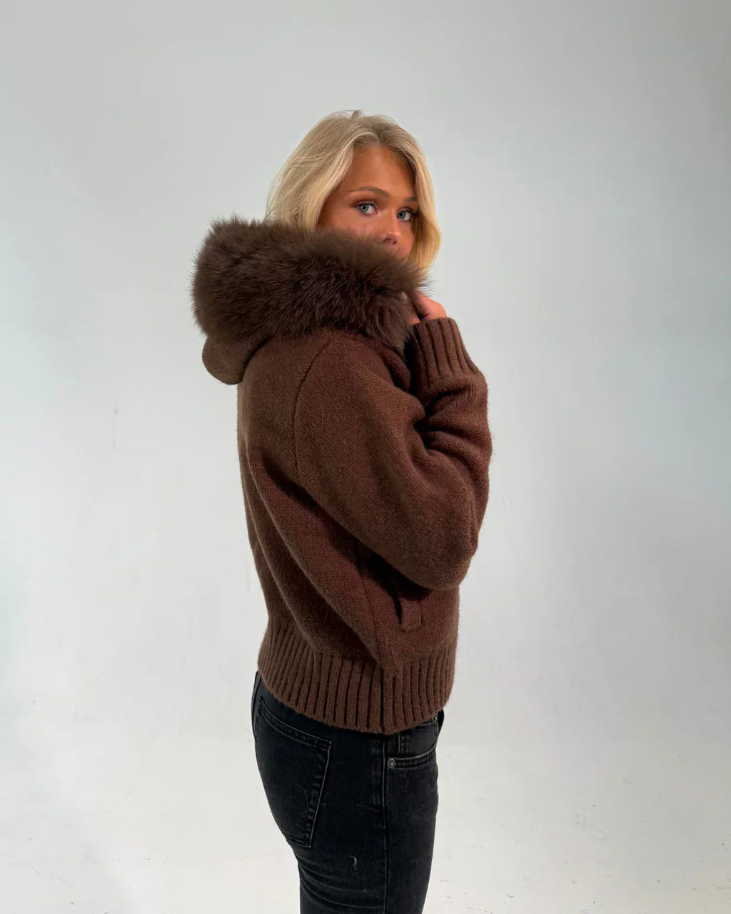 Numero - Fur Jacket - Dark Brown