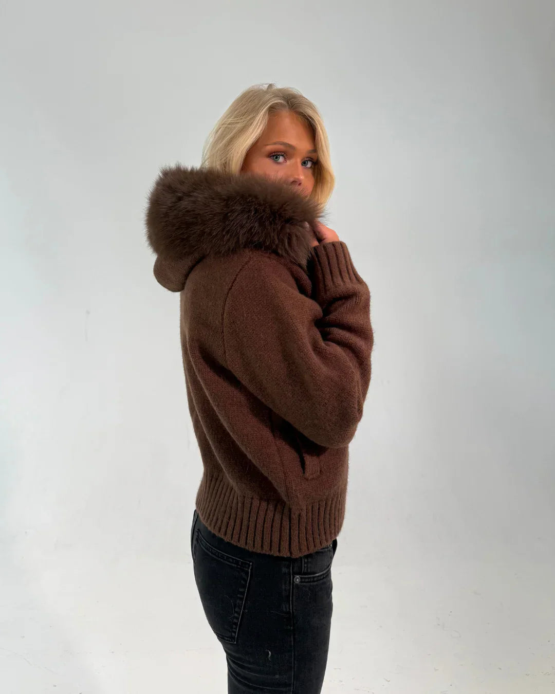 Numero - Fur Jacket - Dark Brown