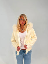 Numero - Fur Jacket Satin - White