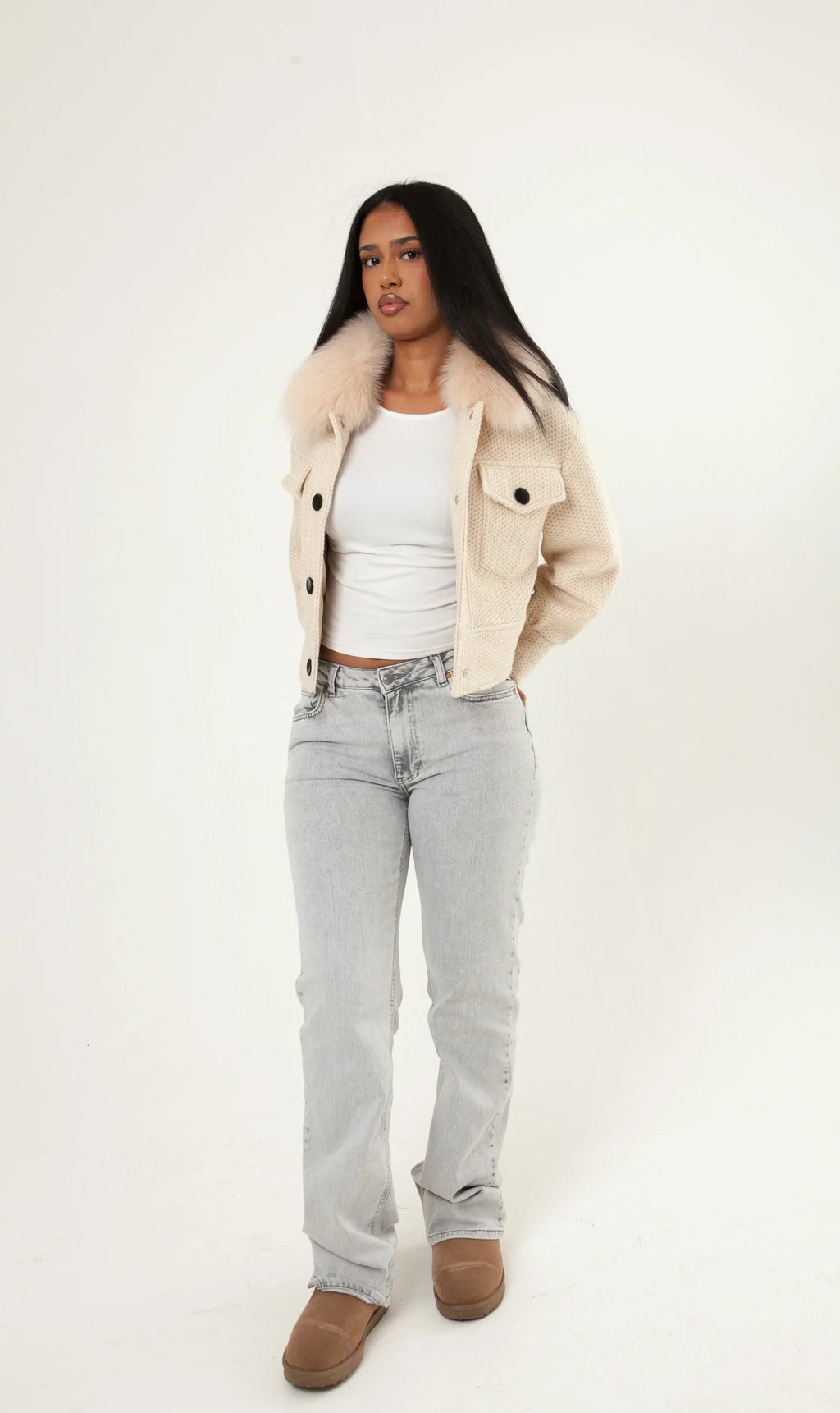 Numero - Button Up Wool Jacket - Off White