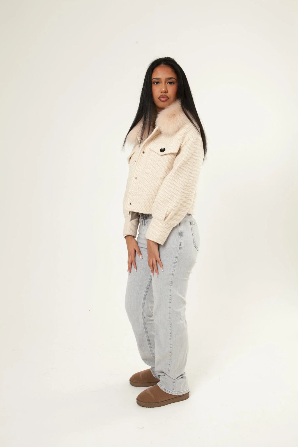 Numero - Button Up Wool Jacket - Off White