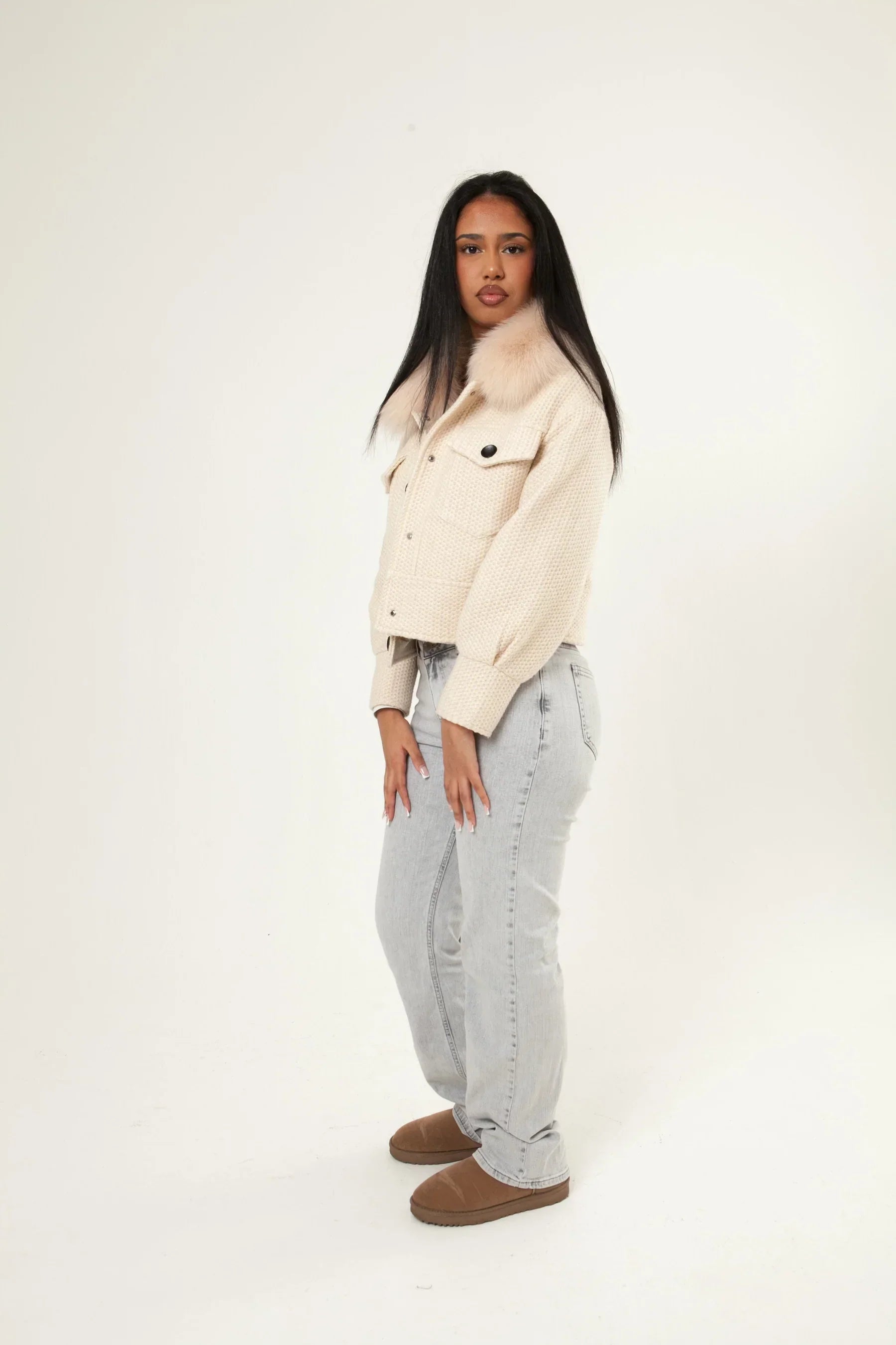 Numero - Button Up Wool Jacket - Off White