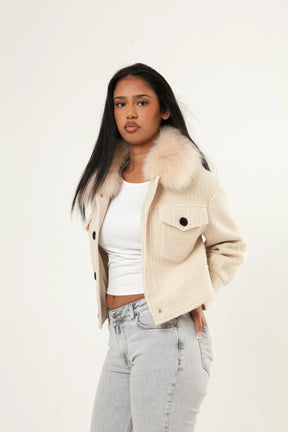 Numero - Button Up Wool Jacket - Off White